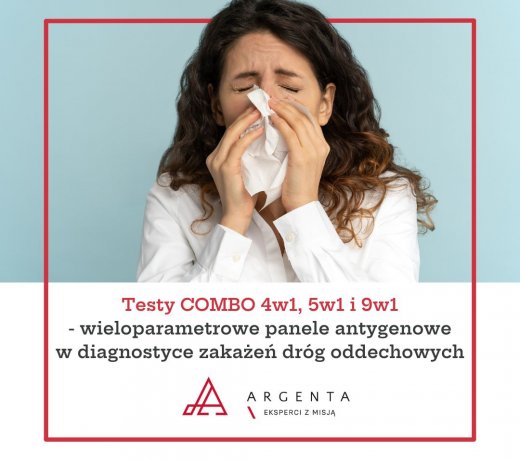 Testy COMBO 4w1, 5w1 i 9w1 - wieloparametrowe panele antygenowe w diagnostyce zakażeń dróg oddechowych 
