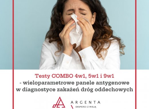 Testy COMBO 4w1, 5w1 i 9w1 - wieloparametrowe panele antygenowe w diagnostyce zakażeń dróg oddechowych 