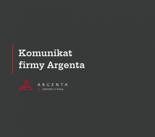 Komunikat firmy Argenta