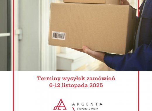 Terminy wysyłek zamówień 6-12 listopada 2025